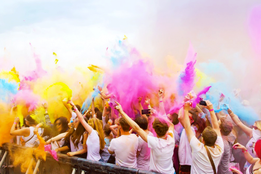 Course Colorée Avec Poudre: Poudre De Couleur Color Run – CSDH
